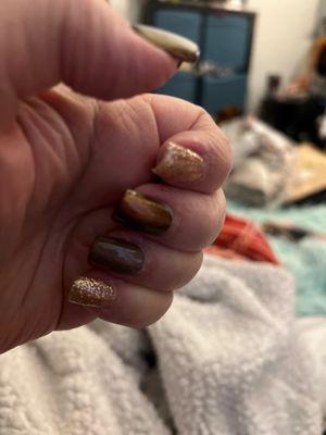 Beautiful fall nails!