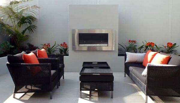 EF5000 Outdoor Gas Stainless Steel Fireplace - customer image