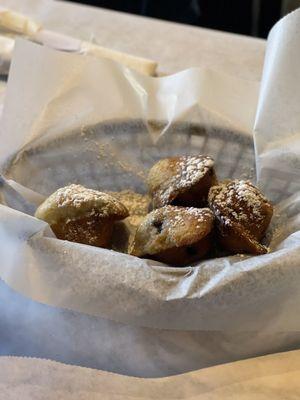 Blueberry muffins for appetizer? Yes please!