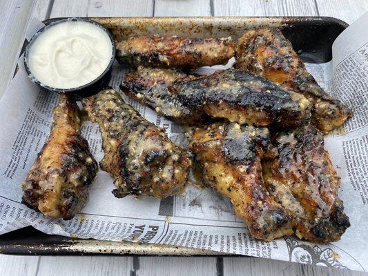 GARLIC PARM WINGS