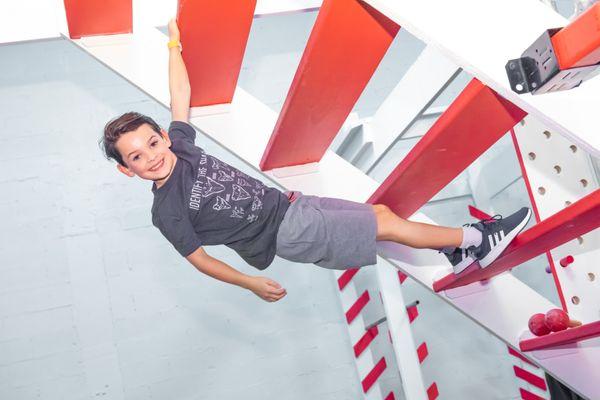 Lil' Ninjas (6 - 8yrs) Climbing the Steps