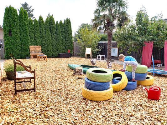 Our outdoor play space