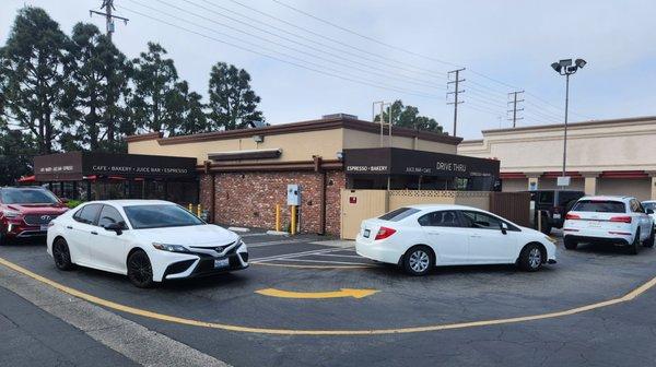 Outside drive-thru is always busy