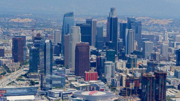 Downtown LA, City Amazing Views from Above!  BOOK with HELISTREAM, John Wayne Airport, Costa Mesa, CA!