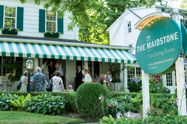 The Maidstone Hotel & Living Room Restaurant in the summertime.