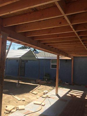 Patio framing