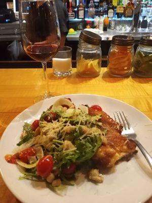 Chicken Milanese - best I've had.   Cooked impossibly perfect.