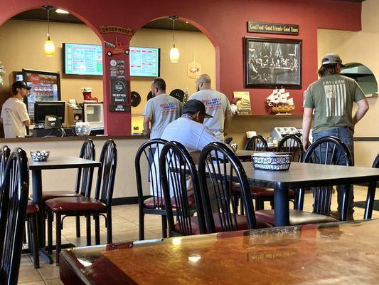 Dining room. Clean, roomy for a smallish sort of place. Busy most every day, 'cause they serve good food!