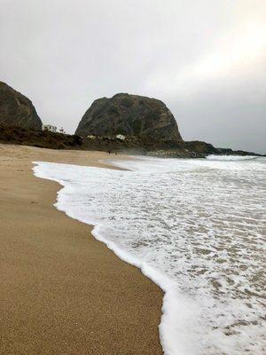 Malibu rock at Mugu beach