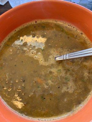 Lentil soupy very good homemade