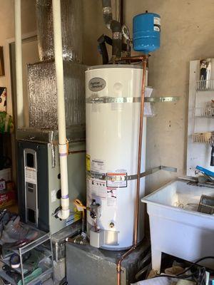 American Standard tank water heater installation