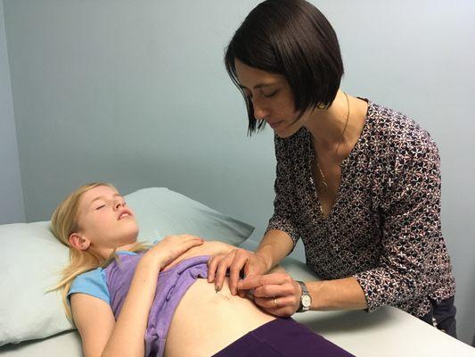 Treating a pediatric patient