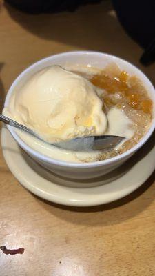 Peach cobbler