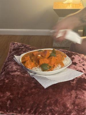 Chicken Tikka Masala plated