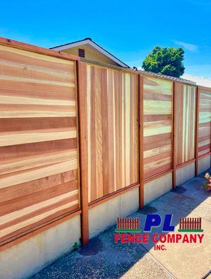 T&G boards Horizontal Fence