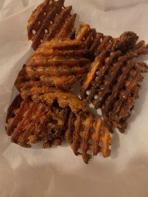 $8 for about 8 burnt to a crisp sweet potation fries