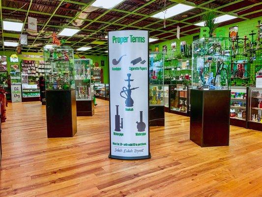 Everything need for your water pipe such as slides, down-stems, and ash catchers.