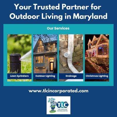 Your trusted partner for outdoor living! Sprinklers, Drains, outdoor lighting