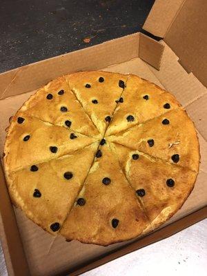 The chocolate chip pizza here is amazing