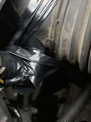 Electrical tape on an engine?!?!?