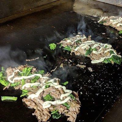 Grilling some steak