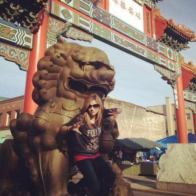 Be fierce with the lion in china town!