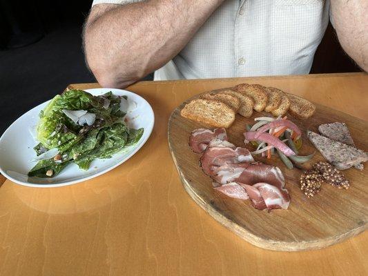 Pork Terrine, coppa, crostini.