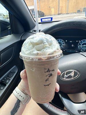 "Java chip frappe"