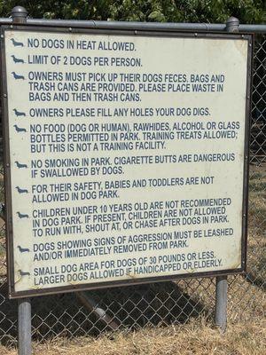 Park rules