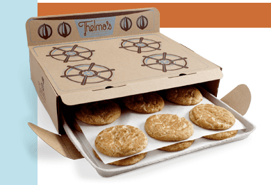 Warm cookie delivery box