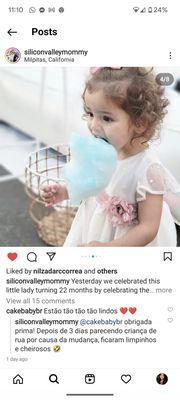 Silicon Valley mommy blogger took a fabulous shot of the cotton candy made by this team