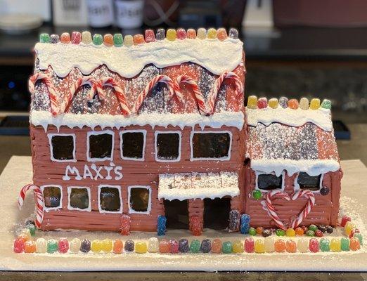 Cute gingerbread house decor