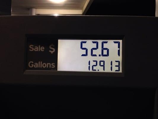 Got ripped off at this station. Their sign price is lower than the pump.  FRAUD