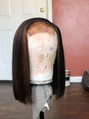 $145 glueless blunt cut bob