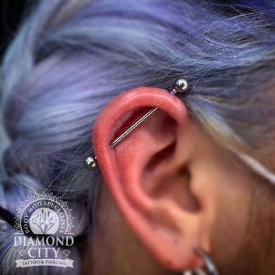 Industrial piercing done by Spayduh!