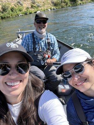 My wife, Dan, and I on a fly fishing adventure