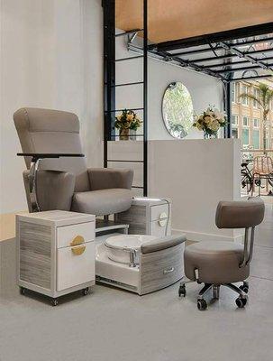 Pedicure chairs, technician stools, pedicure carts, and more - we have it all!