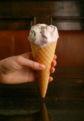 Housemade, fresh, organic butter cones.