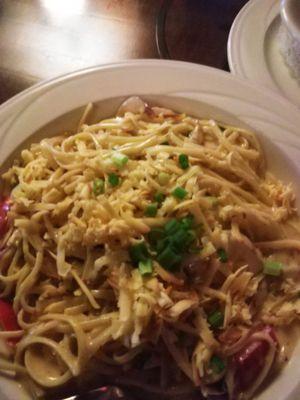 My favorite rattle snake pasta! Chicken, vegetable, cheese