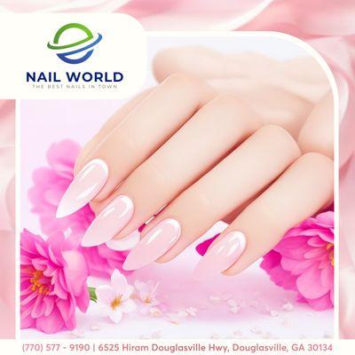 Refresh your style with beautiful new nails from Nail World . 
Try it and feel the change!