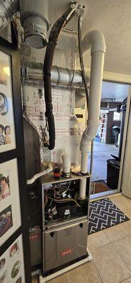 Replace only the gas furnace.
100,000 BTU With 95% of efficiency.