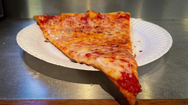 Plain cheese pizza slice   $2.50 + tip