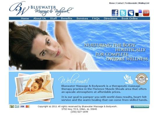 Bluewater Massage & Bodywork website