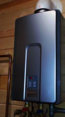 Tankless water heaters are becoming very popular and will immediately produce you hot water upon the turn of the knob!