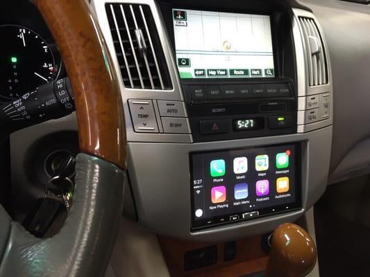 Alpine CarPlay deck install in a Lexus RX330.