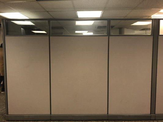 Tall Cubicles Panels with glass