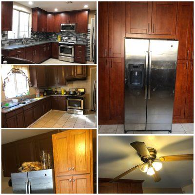 Before and after kitchen remodel