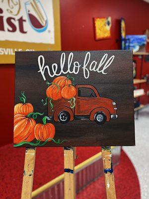 Hello Fall Pick-Up Truck.