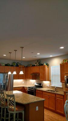 Kitchen Recessed Lighting & Under Cabinet Lighting Installation!