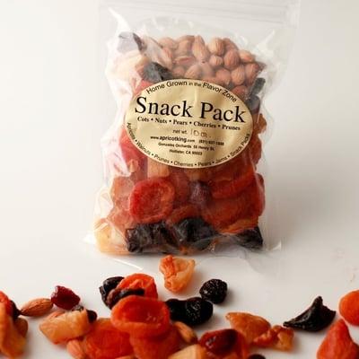 Snack pack- great combo of apricots, almonds, prunes, and cherries